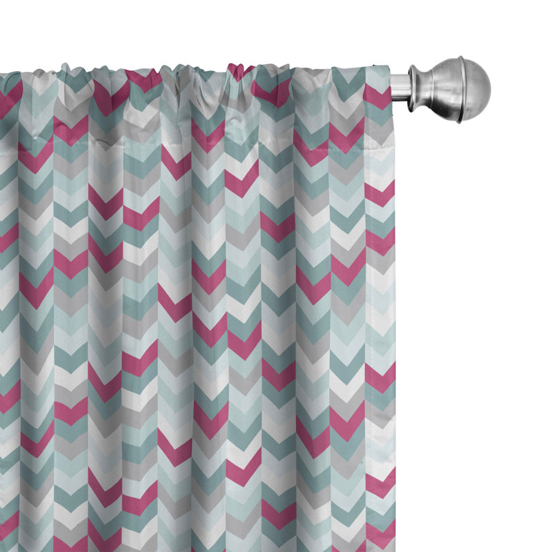 Rideaux 4 panneaux East Urban Home, L 56 po x L 63 po