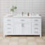 Beckett 66" Freestanding Single Bathroom Vanity with Cultured Marble Top-245638945-245638950-237132391