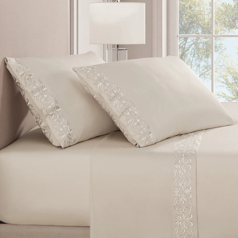 Ariane Sheet Set, King, Ivory