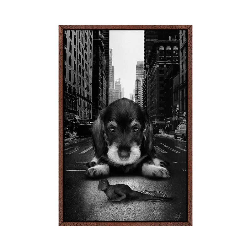 Play Time by Kathrin Federer - Print on Canvas, 66.04cm H x 45.72cm W x 3.81cm D, Classic Brown Wood Framed