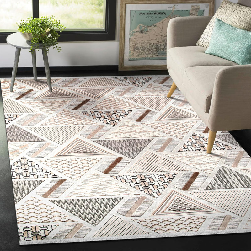 Stylish Area Rugs Soft Entryway Rug Pad Bedroom Rugs Non Slip Floor Mat Indoor Hallway Carpet BY008, Rectangle 120 x 180 cm