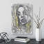 Sketch of a Flower Girl in Abstract - Wrapped Canvas Drawing - Wrapped Canvas-55342108
