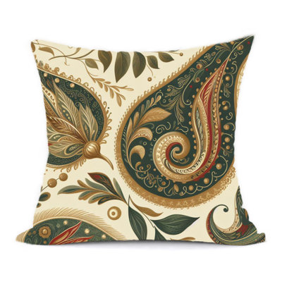 Paisley Reversible Throw Pillow