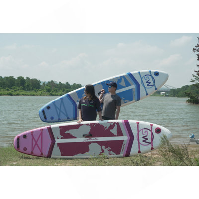 Planche de pagaie debout gonflable 11 pi x 34 po x 6 po avec accessoires