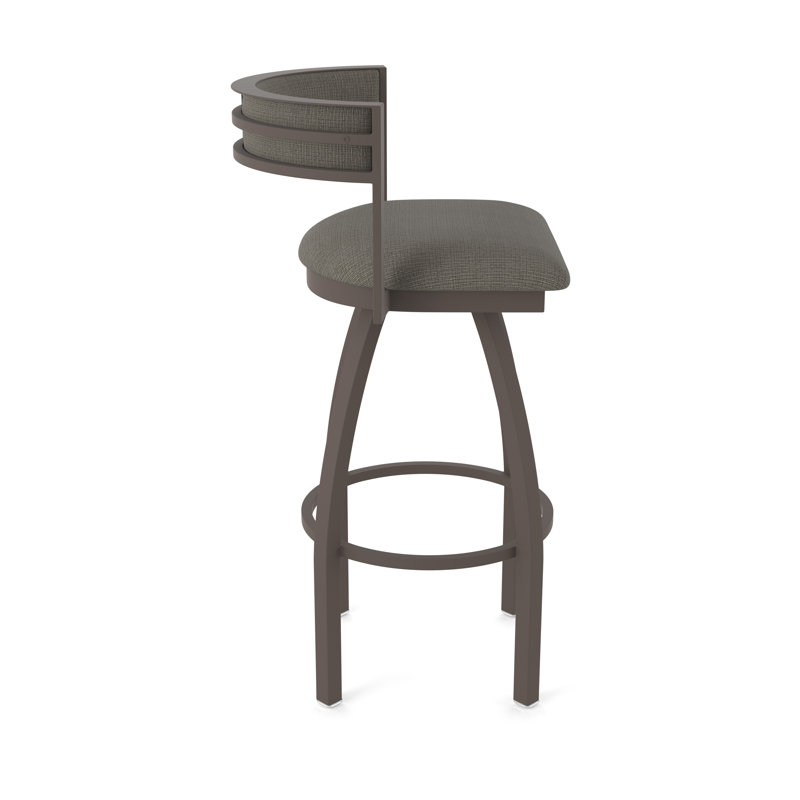 Tabouret Artémis, Bronze, Tabouret de bar (siège d'une hauteur de 36 po), Tissu - graphique calice