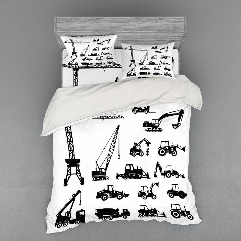 Modern & Contemporary Polyester Duvet Cover, Queen Duvet Cover + 3 Additional Pieces