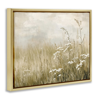 Baby's Breath in Meadow Floating Frame, design by Petal Prints Design