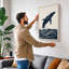 Breaching Whale Coastal - Wrapped Canvas-1135375243-1135375240