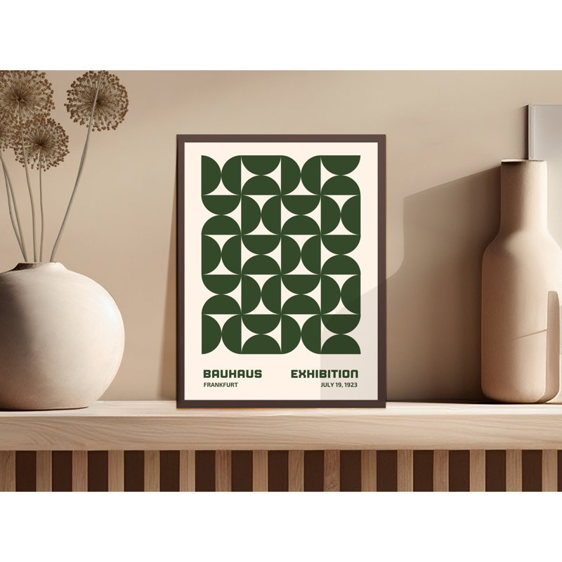 Frieder Single Picture Frame Print, 35.56 cm H x 27.94 cm W, White/Green