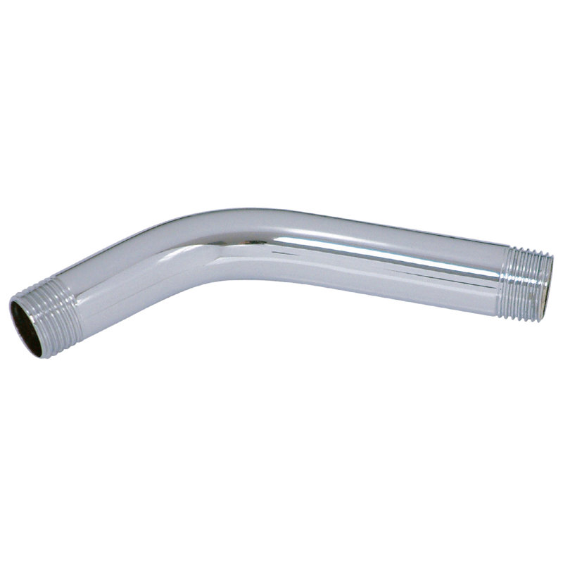 Bras de douche en laiton Kingston 6 po, Chrome poli