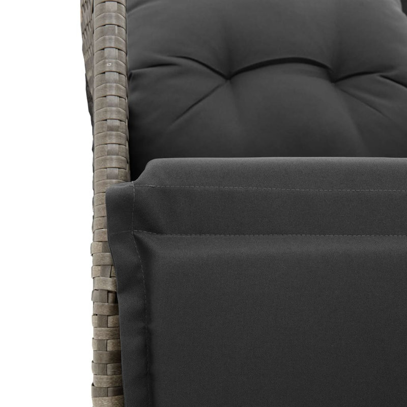 Garden Dining Set, Black/Gray