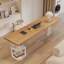 Bureau Burlywood + blanc + bois massif rectangulaire transparent + acier + bureau en acrylique-109510550