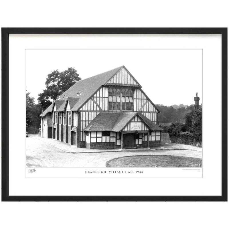Cranleigh, Village Hall 1933 by Francis Frith - Single Picture Frame Print, 40cm H x 50cm W x 2.3cm D