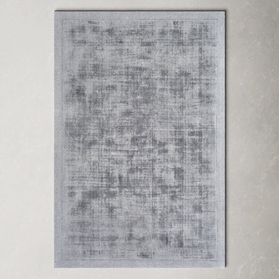 Mckinley Handmade Viscose Gray Rug