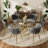 47in Glass Top Pedestal Dining Set-688816907-688816917-687024221