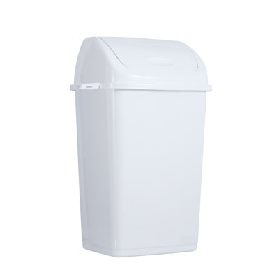 Poubelle à balançoire en plastique 13 gallons