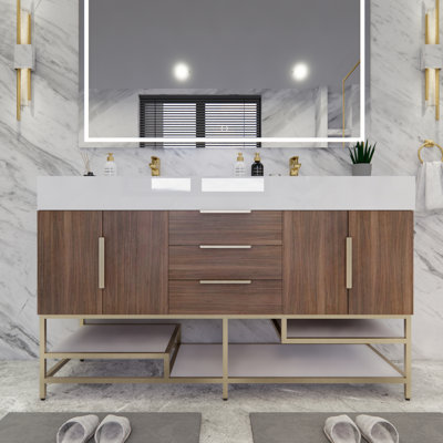 Ensemble de meuble-lavabo double 59 po Glasgow