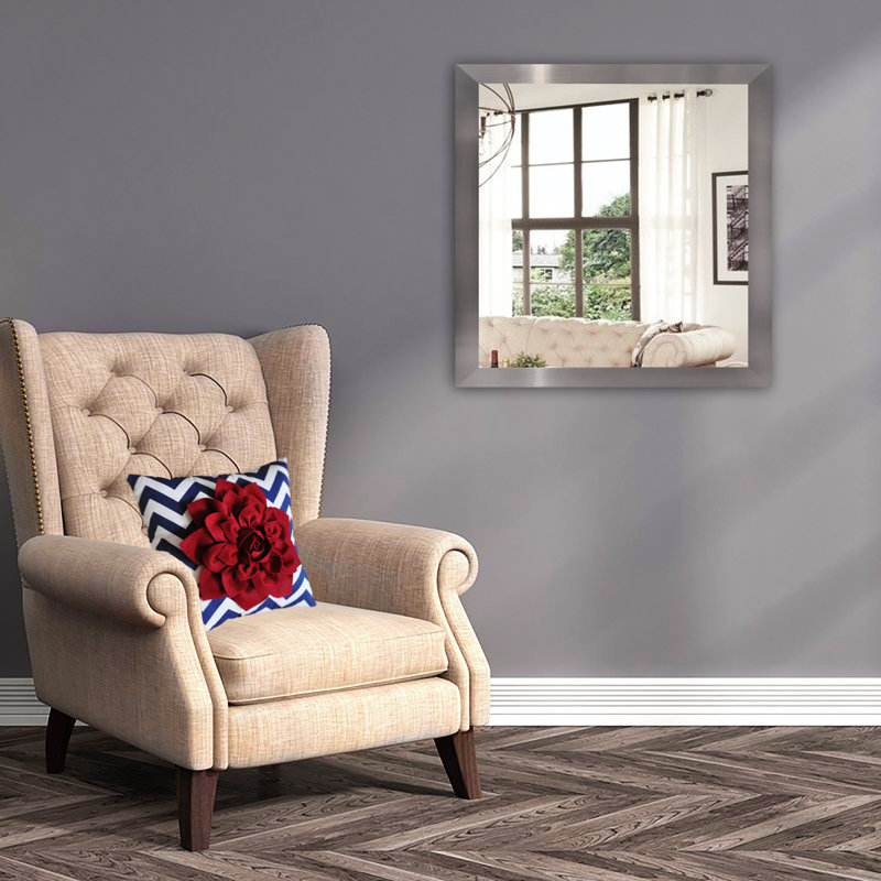 Arazeli Mirror, 24" x 48", Brushed Nickel