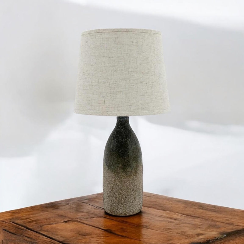 Elegant Hand-Finished Eakin Ceramic Table Lamp – Stylish 45cm Accent Lighting for Living Room, Bedroom or Modern Home Decor