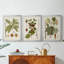 Antique Leaves I - Toile tendue avec châssis sur mesure - 3 pièces-854382208-854382209