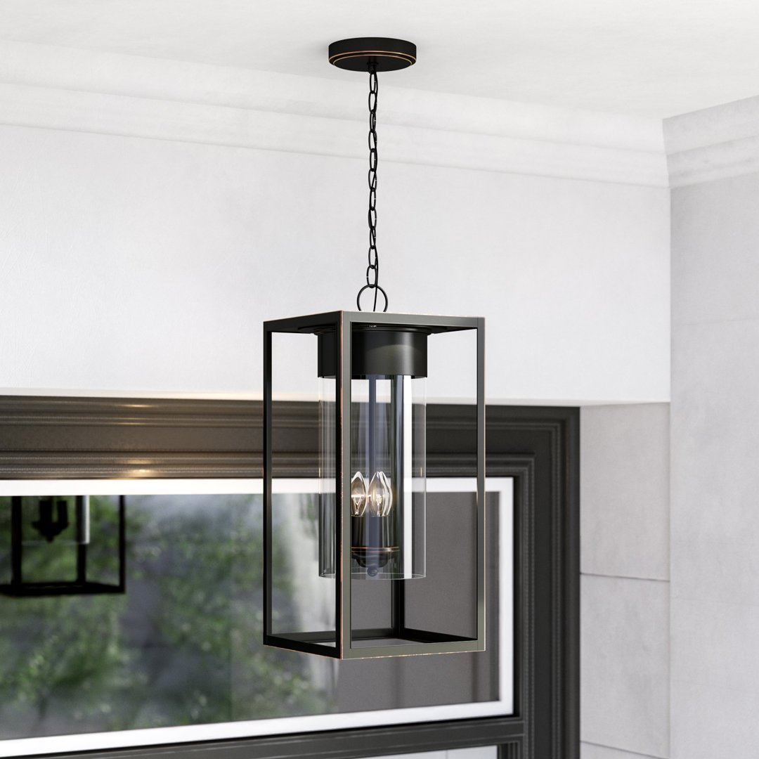 Damarcus 3 -Bulb 20.63" H Outdoor Hanging Lantern Greyleigh™ Fixture