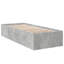 Vidaxl Bed Frame Concrete Grey Engineered Wood-1256212785