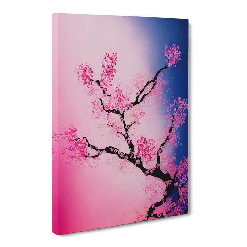 Cherry Blossom Tree View - Wrapped Canvas, 76cm H x 50cm W x 3cm D