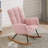 Comfy Upholstered Lounge Chair With High Backrest