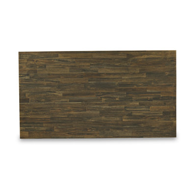Ensemble de salle à manger 6 pièces comprenant une table rectangulaire à pieds en V et 4 chaises Parson en lin foncé Gotham avec banc, 101,6 x 182,9 cm, multicolore