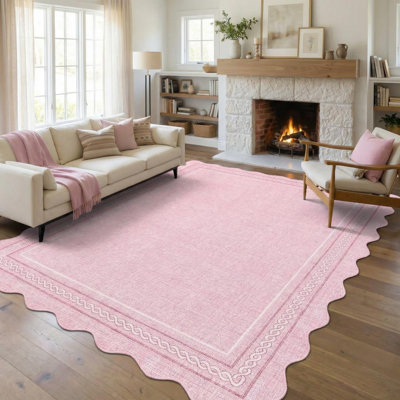 Geometric Machine Printed Area Rug