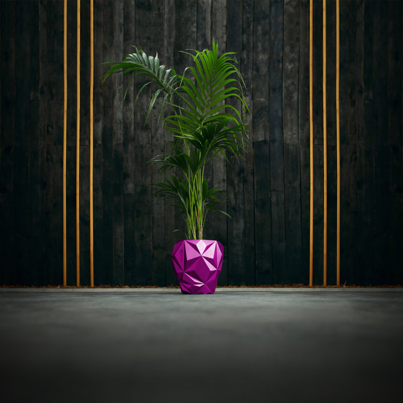 Handmade Planter, Pink Metallic
