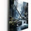 Horloge murale grise et blanche Frozen Symphony II - Paysages-1708798749