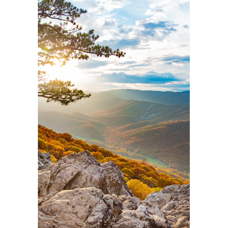 Blue Ridge Sunset by PhotoSparks - Wrapped Canvas Print, 30cm H x 20cm W