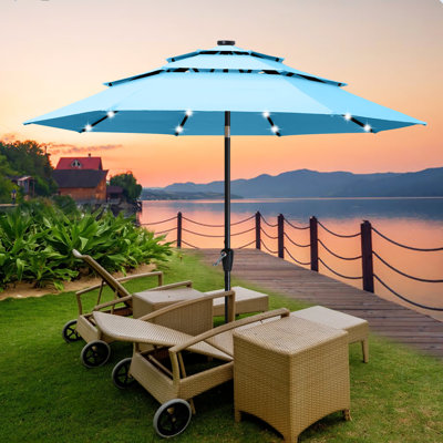 Caerphilly  Lighted Market Umbrella