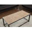 Table basse, accent, cocktail, rectangulaire, salon, L 42 po, métal, carrelage-972921294