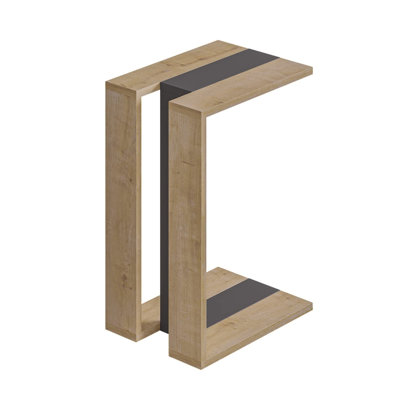 Madelyn Modern Compact C Shape Side Table