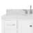 Cambridge Single Bathroom Vanity with Carrara Marble Top-88398705