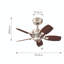 Cirincione 30cm Ceiling Fan with Light Kit