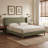 Janine Corduroy Upholstered Wingback Bed with Slat Kit and Solid and Manufactured Wood Frame-749801280-749801294