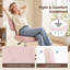 Chaise de bureau sans accoudoirs, petite chaise de bureau réglable en cuir de polyuréthane, chaise de travail ergonomique avec roulettes pivotantes à 360 °-2025993976