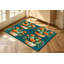 Tapis bleu sarcelle à motif artistique Southwestern-132871838