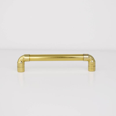 Brass U-Shaped Pull Handle - High Polish