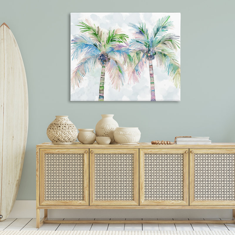 «Soft Palm Tree pair» par Ziwei Li, H 36 po x l 48 po