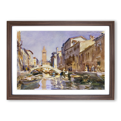 Venetian Canal by John Singer Sargent - Picture Frame Painting