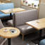Banc rembourré en tissu restaurant Dessert Shop Bakery