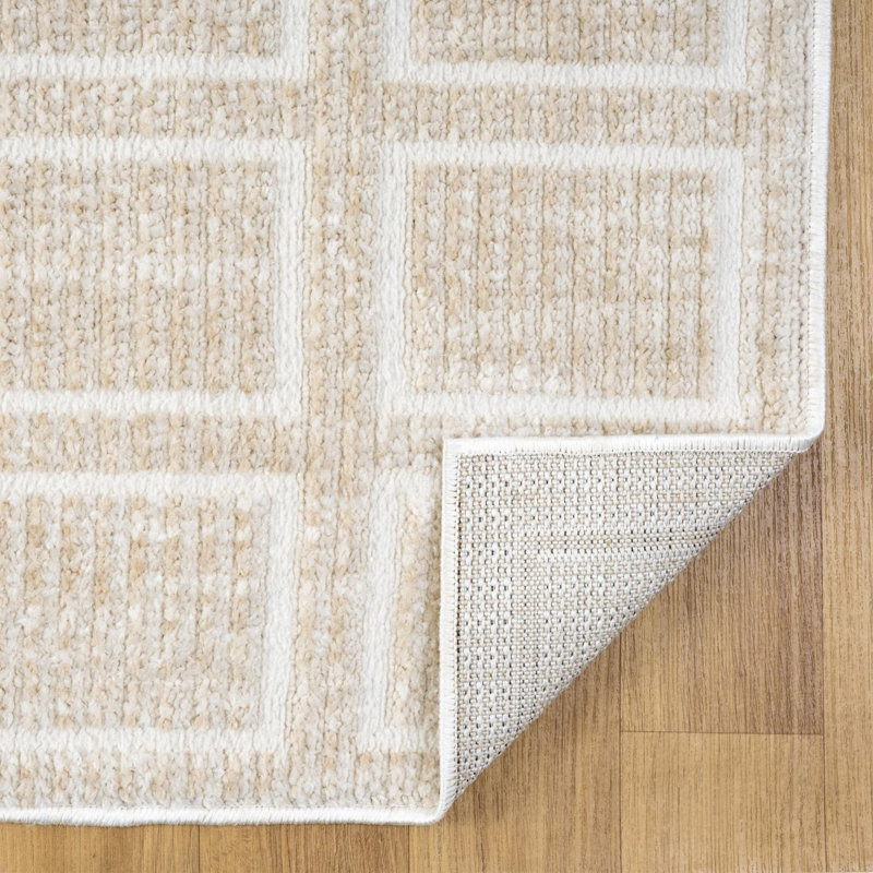 Tapis à motif géométrique moderne, Rectangulaire 8 pi x 10 pi