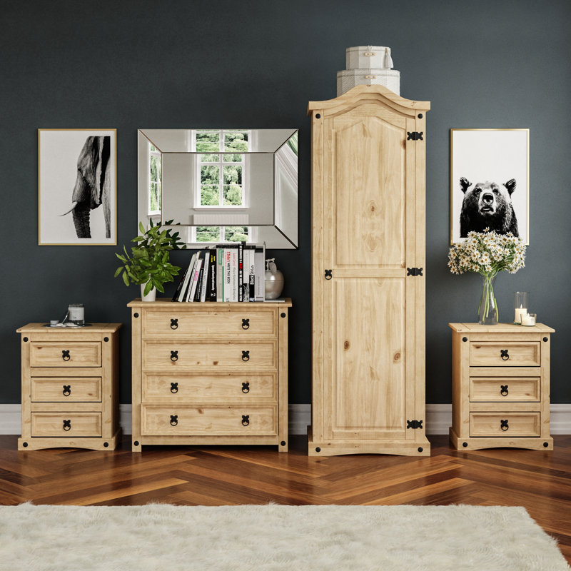 Harold Solid Wood Piece Bedroom Set