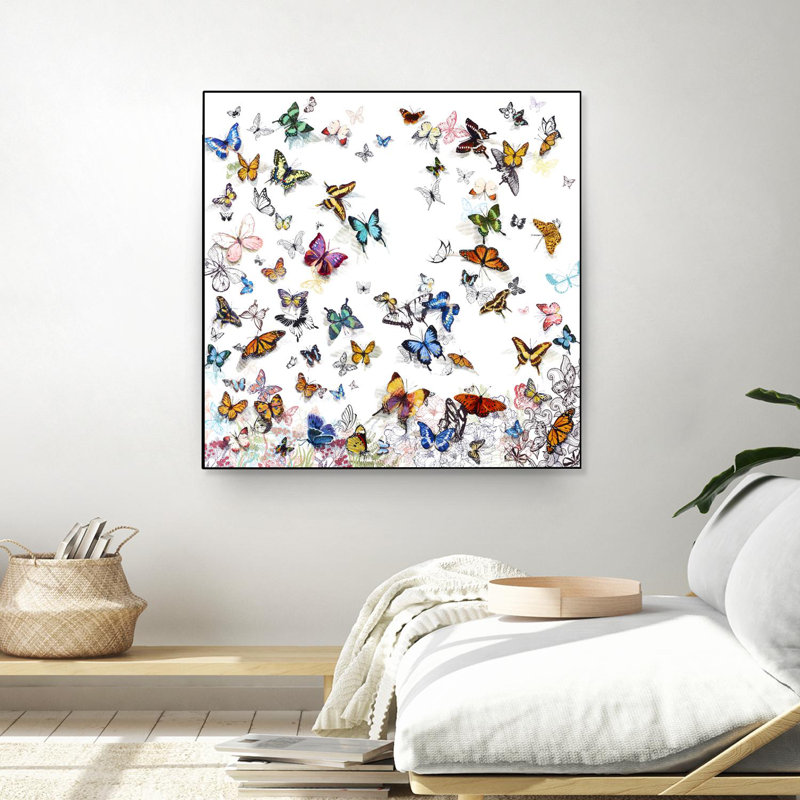 «Papillon» par Allyson Fukushima, reproduction sur toile flottante, H 30 po x l 30 po
