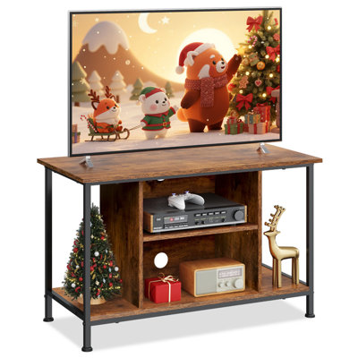 Meuble TV pour tÃ©lÃ©viseur de 32 pouces, petit meuble multimÃ©dia avec armoire de rangement, meubles TV de style industriel pour le salon, la chambre Ã  coucher et les coins, meuble TV pour tÃ©lÃ©viseur de 32 pouces