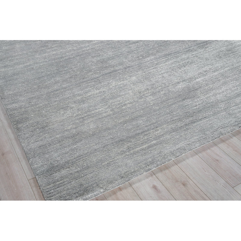 Plush Area Rug in Dark Silver, Rectangle 2' x 3'
